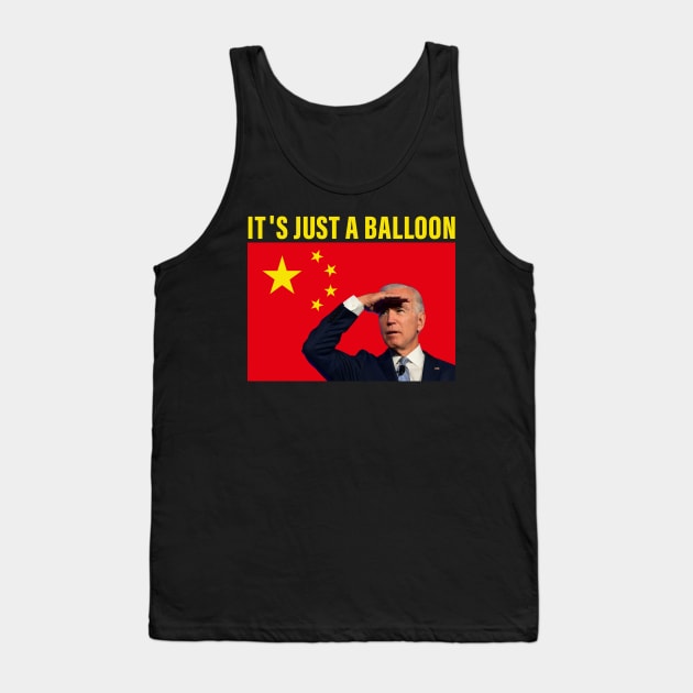 Chinese Spy Balloon -it's just a balloon- Tank Top by S-Log